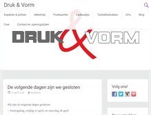 Tablet Screenshot of drukenvorm.nl